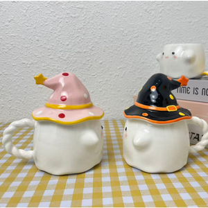 Tasse en céramique créative et originale, motif elfe de dessin animé, énergie démoniaque d'Halloween, pour la rentrée scolaire, compatible micro-ondes et lave-vaisselle - Product Image 3