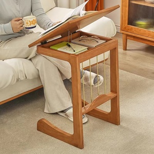 Chất Lượng Cao Xách Tay Hiện Đại Bằng Gỗ Máy Tính Máy Tính Xách Tay Bàn Đọc Sách Couch Sofa Side End Bàn Cạnh Giường Ngủ Cho Cà Phê Snack Bằng Văn Phòng - Product Image 3