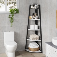 Étagère à étagères industrielle à 5 niveaux Étagère de rangement en coin pour plantes pour chambre à coucher, salon et cuisine