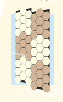 Panneau mural décoratif insonorisant en MDF hexagonal moderne, prêt à l'emploi, finition brillante, résistant à l'usure, pour salon
