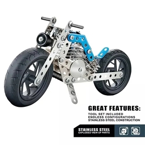 Nuevo Diseño, <span class=keywords><strong>Rompecabezas</strong></span> 3D <span class=keywords><strong>de</strong></span> 162 Piezas para Niños, Bloques <span class=keywords><strong>de</strong></span> <span class=keywords><strong>Metal</strong></span> para Armar, Serie <span class=keywords><strong>de</strong></span> Motocicletas, Juguetes <span class=keywords><strong>de</strong></span> Construcción - Product Image 3