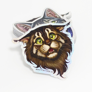 Pegatinas de Vinilo PVC Personalizadas con Efecto Láser Arcoíris, Resistentes al Agua, Adhesivas, Holográficas, con Diseño de Dibujos Animados - Product Image 2