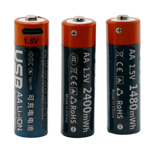 AA Recargable Tipo-C USB Batería de iones de litio portátil 1,5 V Alta capacidad 1480mWh Carga cíclica - Product Image 3