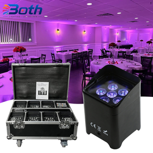 smart dj s6 6x18W RGBWA+UV 6-in-1 Wireless Battery LED Par Uplight for Party DJ KTV Nightclub Lighting - Product Image 1