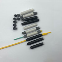 Kit de répartition de fibres optiques circulaire tubulaire 6/8/12/24/48 fibres, tube tampon noir/gris, compatible 5G