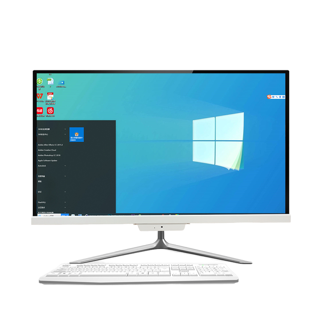 2025 New All-in-One Desktop Computer 24-Inch Multi-Color N100 1080p 60Hz DDR4 16GB 512gb SSD Wifi5 Rj45 USB IPS LCD Display US