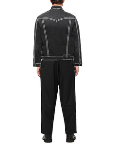 Otoño Invierno alta calidad elegante Casual tendencia Vintage telas <span class=keywords><strong>de</strong></span> <span class=keywords><strong>mezclilla</strong></span> chaqueta <span class=keywords><strong>de</strong></span> <span class=keywords><strong>mezclilla</strong></span> personalizada hombres chaquetas <span class=keywords><strong>de</strong></span> los hombres - Product Image 3