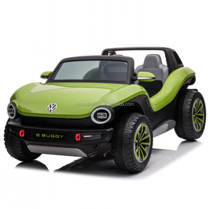 Berlisensi Volkswagen ID Buggy Ride-on mobil anak-anak 12 tahun hijau <span class=keywords><strong>2</strong></span>-dudukan mobil listrik kendali jarak jauh kuat empat roda Remo - Product Image 4