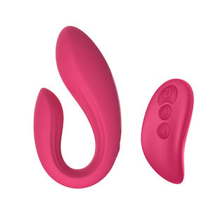 GINYA Mujer Usable Vibrador Pareja Juguete Con Control Remoto <span class=keywords><strong>C</strong></span> Forma Vibradores Dual Motor Masajeador Mujeres Solo Play Juguetes Sexuales - Product Image 6