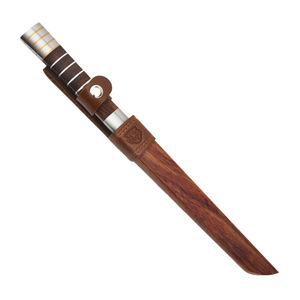 Couteau à lame fixe d'extérieur fait à la main haute dureté outil de coupe de viande et de fruits tranchant de survie pour le camping et la chasse OEM personnalisable - Product Image 4