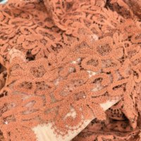 Nouvelle dentelle en laine douce et moelleuse avec sequins et garniture en guipure pour vêtements, accessoires pour chemises homme et robes femme