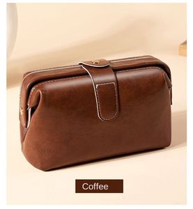 PU Leather Toiletry Bag <b>Makeup</b> Collection <b>Storage</b> Bag <b>for</b> Women and Men - Product Image 6