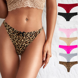 Seda de hielo Sexy bragas sin costuras señora <span class=keywords><strong>madura</strong></span> <span class=keywords><strong>Tanga</strong></span> <span class=keywords><strong>con</strong></span> lazo de cinta - Product Image 1