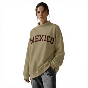 Compre Sudadera Premium Personalizada para Mujer, Cuello Alto, 100% Algodón, Manga Larga, Estilo Casual Urbano - Product Image 1