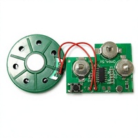 Module sonore vocal de Noël avec carte PCB, déclencheur par bouton, interface haut-parleur, microphone d'enregistrement, contrôleur de jouet PCBA