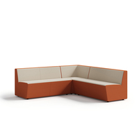 Modernes Modulares Sofa-Set mit Stoff- oder PU-Lederbezug, Hochdichter Schaumstoffpolsterung und Metallbeinen - Für Gewerbe, Büro, Lobby, Hotel und Wartebereiche