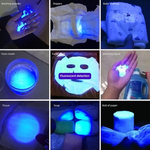 Stylo-lampe UV LED rechargeable, réglable, facile à transporter, mini lampe torche UV de poche, ultra-violette - Product Image 2