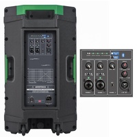 Enceinte Amplifiée Professionnelle Polyvalente 2000 Watts 15 Pouces, Système de Sonorisation PA avec BT DSP Mixeur Écho Guitare