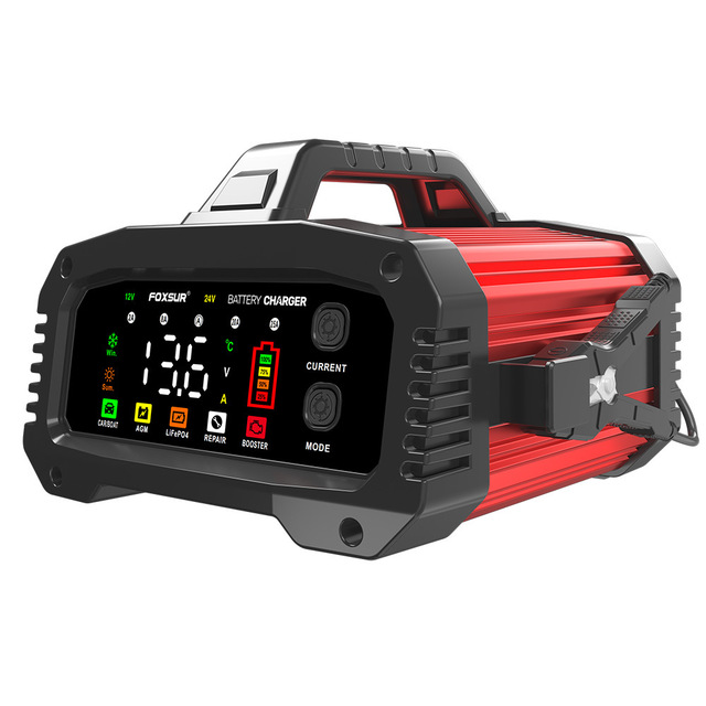 Automatic 12/24 Volt Battery Charger 25A Heavy Duty Battery Charger Home Battery Repair Charger