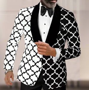 <span class=keywords><strong>S</strong></span>-4XL <span class=keywords><strong>Blazer</strong></span> stampato digitale abito Casual da uomo a maniche lunghe stile Business - Product Image 1