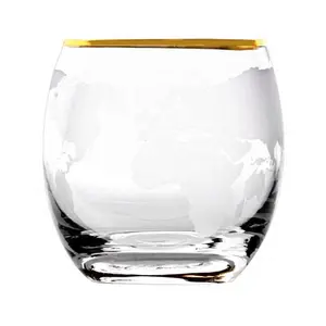 クリスタルグラスウイスキーグラス厚手ベースシガーガラス