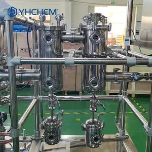 Destilador industrial grande de corto alcance de acero inoxidable Destilación molecular de reactivo químico de alta pureza