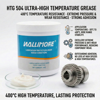 Pelumas Industri Wallimore White Grease HTG 504 Base Oil NLGI 2 untuk Roda Gigi Cacing & Motor & Bantalan -30~400