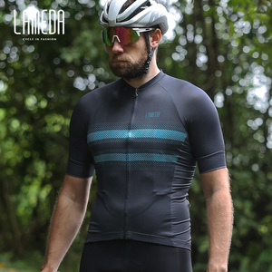 <span class=keywords><strong>LAMEDA</strong></span> Camiseta de ciclismo para hombre, camisetas de manga corta transpirables, poliéster de secado rápido, equipo personalizado, impreso, servicio OEM gratuito para adultos - Product Image 5