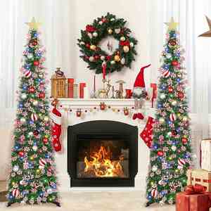 1.5m Standing Collapsible PVC PreLit Foldable Christmas <b>Tree</b> Party Home Decor Eco Friendly Artificial Holiday - Product Image 4