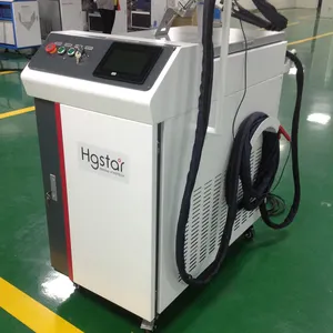 HGTECH Venda Quente 4 em 1 Máquina de solda a laser de fibra portátil para metal, 1000 W, 1500 W, 2000 W, limpeza e corte manual