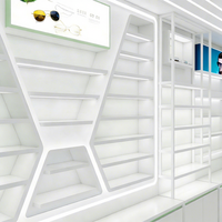XINYI Vitrine Murale LED Personnalisable Haut de Gamme pour Lunettes, Anti-Poussière, Écologique, Meuble de Rangement pour Lunettes de Soleil pour Centres Commerciaux