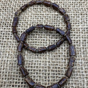 Bracelet en perles de bois écologiques, fait main, perles de bois naturelles, bracelet extensible unisexe, méditation, yoga, bijoux spirituels - Product Image 1