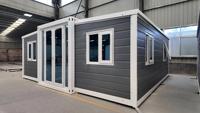 Maison conteneur extensible en laine de roche ignifuge 20ft 40ft, bureau modulaire préfabriqué à assemblage rapide pour le Canada