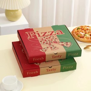 Bán buôn tùy chỉnh 3 6 9 16 18 28 32 36 inch Trọng lượng giấy các tông sóng hộp bánh Pizza cho Pizza - Product Image 6