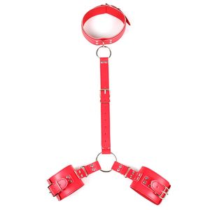 Collier SM Contraintes Corporelles Menottes Harnais Ceinture Dildo Vibrateur Maître <span class=keywords><strong>BDSM</strong></span> Gadgets Érotiques Sex Toys pour Femmes Hommes Jeux - Product Image 4
