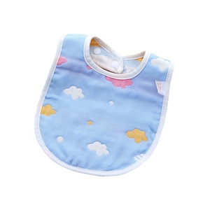 Gasa de algodón de 6 capas babero grande en forma de U Toalla bucal de leche anti-escupir Bebé recién nacido bebé comiendo baber - Product Image 5