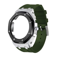 Модный комплект для модификации часов G-Shock GA2100: резиновый ремешок, металлический безель, аксессуары, корпус из нержавеющей стали для GA2110 Shock с коронкой
