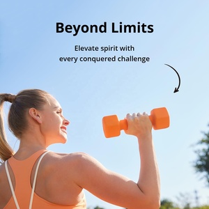 CZFIT Eco-Friendly Fitness Accessories Small Cast Iron Dipping <b>Dumbbell</b> 2 lb 3 lb 4 lb Whole Body Exercise Home - Product Image 3