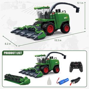 Tracteur <span class=keywords><strong>moissonneuse</strong></span>-<span class=keywords><strong>batteuse</strong></span> télécommandé 2 en 1 <span class=keywords><strong>Jouet</strong></span> 2.4Ghz 1/24 Scale 6CH 3602 Pulvérisation RC Farm Harvester Truck For Gifts - Product Image 4