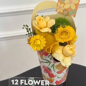 Caja floreciente para ramos de flores Caja de regalo floral de lujo personalizada con contenido Caja floral - Product Image 3