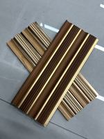 Nouvelle arrivée Panneaux muraux modernes Série grain de bois Panneau mural Court Ps Grille Autres panneaux Panneau mural décoratif pour l'intérieur