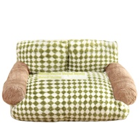 Lapin en peluche canapé-lit pour animaux de compagnie poids élevé chaud confortable lit pour chien amovible lavable lit pour chat