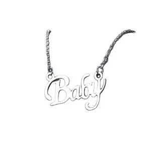 New stainless steel name necklace women English word necklace personality letter clavicle chain wholesale