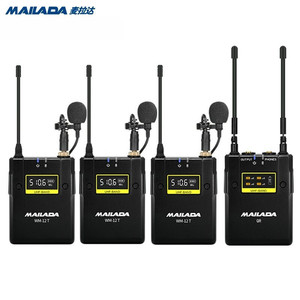Microphone Lavalier sans fil UHF Mailada WM12 avec sortie audio pour caméra et diffusion en direct - Product Image 2