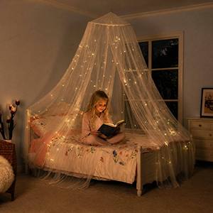 Mosquitero de Poliéster 100% Personalizado de Fábrica, Estilo Princesa, con Soporte <span class=keywords><strong>para</strong></span> <span class=keywords><strong>Cama</strong></span>, Dosel <span class=keywords><strong>para</strong></span> Dormitorio - Product Image 1