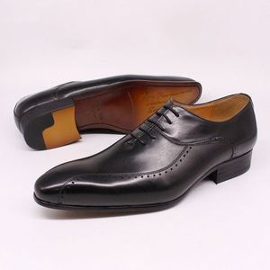 Mens Formal Fashion Handmade Oxford Genuine Leather Dress <b>Shoes</b> <b>Height</b> <b>Increasing</b> Business & Elegant Platform Design Office Work - Product Image 4