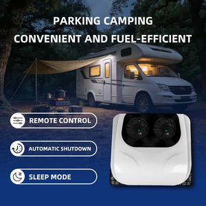 Climatiseur de toit électrique 12V/24V pour camping-car, camion, caravane, fourgonnette – Climatisation de stationnement automatique sur toit - Product Image 3