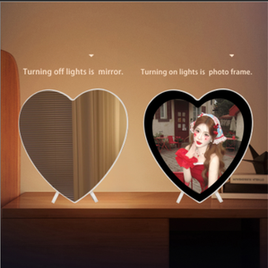 Arte de pared móvil de plástico multifuncional con iluminación LED Art <span class=keywords><strong>Deco</strong></span> Still Life Print Enmarcado Arte de la pared Diseño Espejo mágico Marco de fotos - Product Image 3