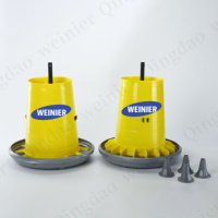 Mangeoire professionnelle surélevée pour volailles avec pieds détachables, abreuvoir automatique pour poulets 9L 12L 20L 22L pour usage commercial en ferme