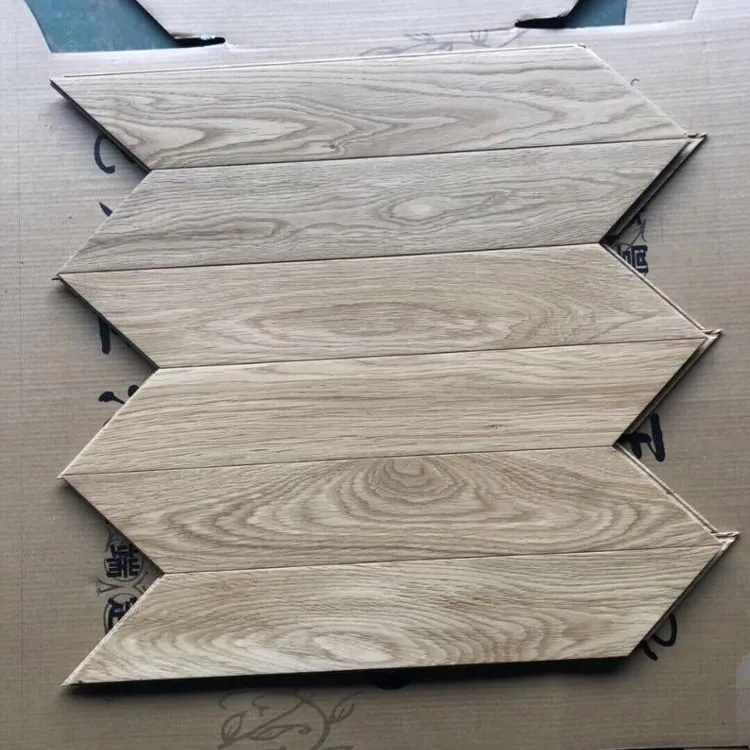 610 x 90 x 18 mm Click lock natural oiled oak chevron parquet flooring